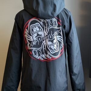 Lurking Class By Sketchy Tank Black Ski & Snowboard Jacket with Graphic Design